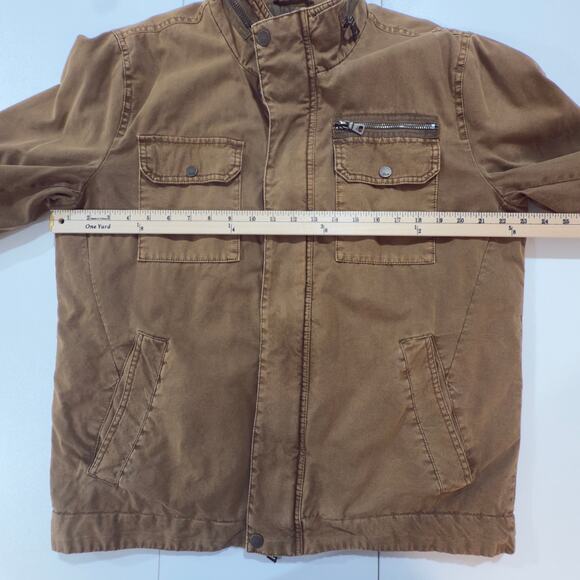 G.H. Bass Mens Brown Utility Style Farm Jacket Size Mens Medium (31) - Picture 7 of 9